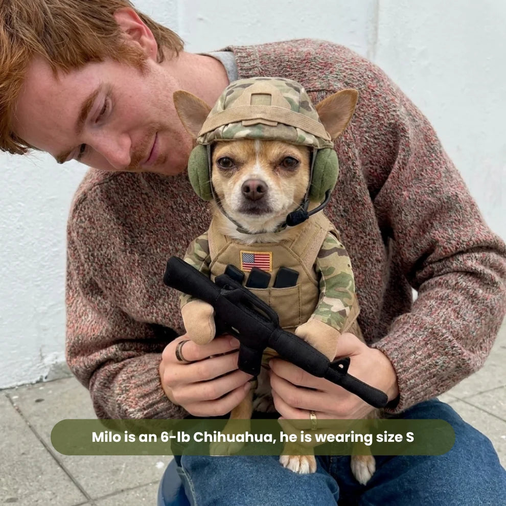 TacticalTails- Doggy Soldier Outfit